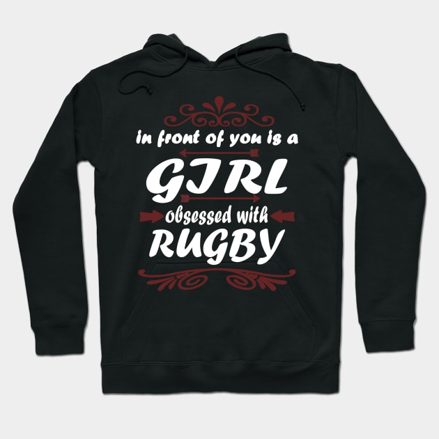 Rugby America Gift New Zealand Girls Hoodie by FindYourFavouriteDesign